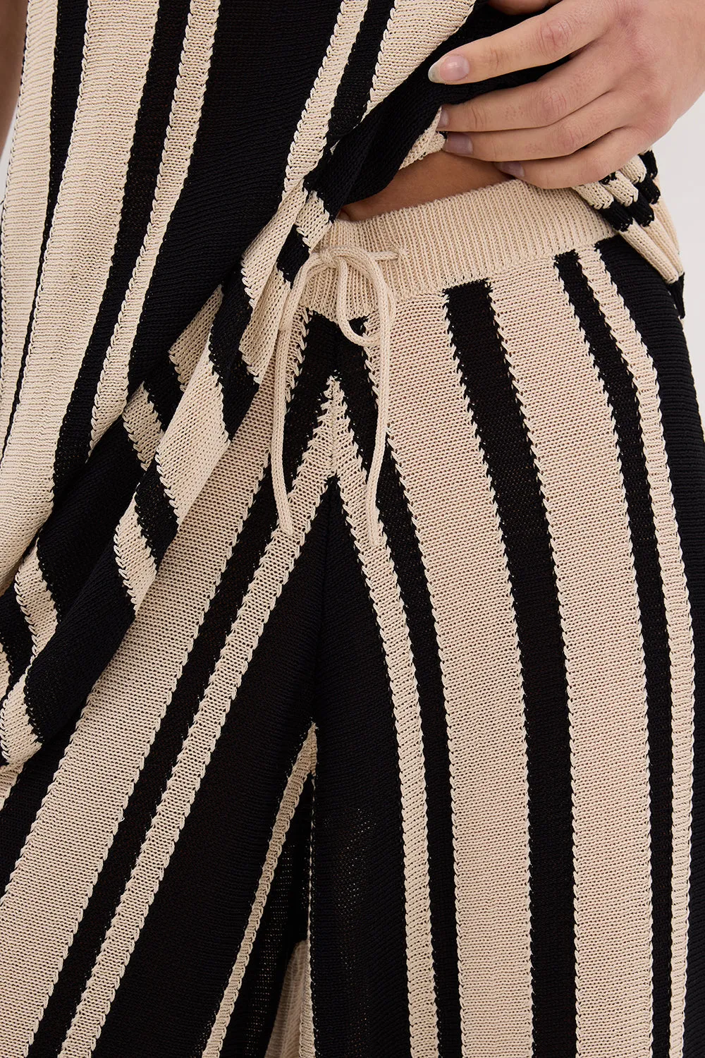 DELPHI STRIPE WIDE LEG KNIT PANT sold by Dissh product image thumbnail 5