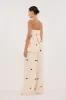 BEVERLY CREAM SPOT STRAPLESS TOP sold by Dissh