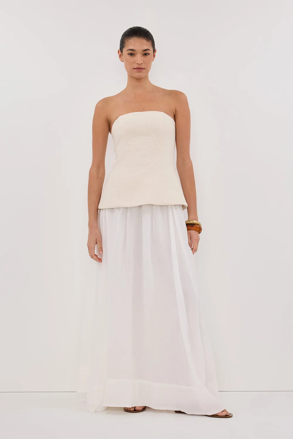 NIA NATURAL STRAPLESS TOP sold by Dissh product image thumbnail 2