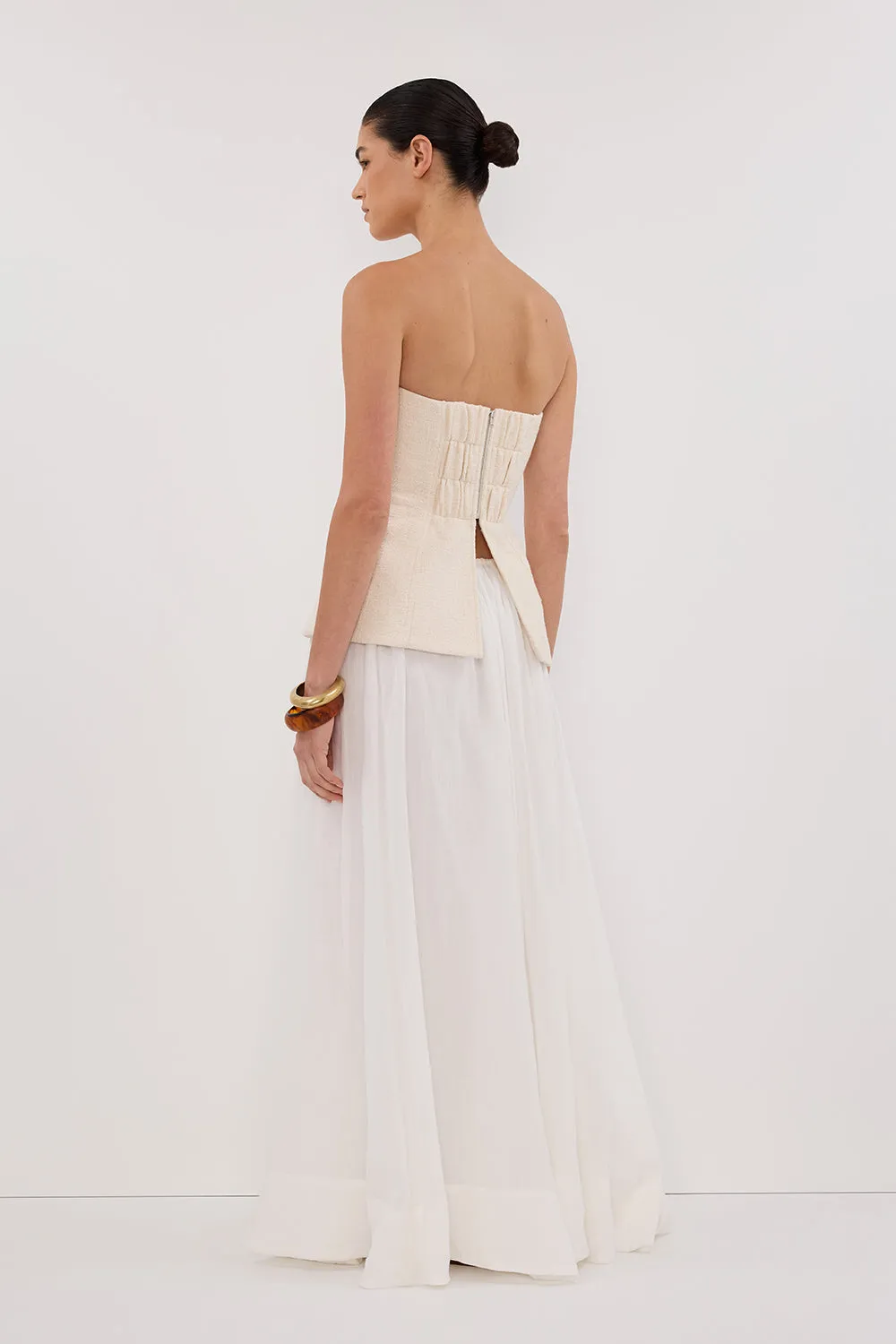 NIA NATURAL STRAPLESS TOP sold by Dissh product image thumbnail 5