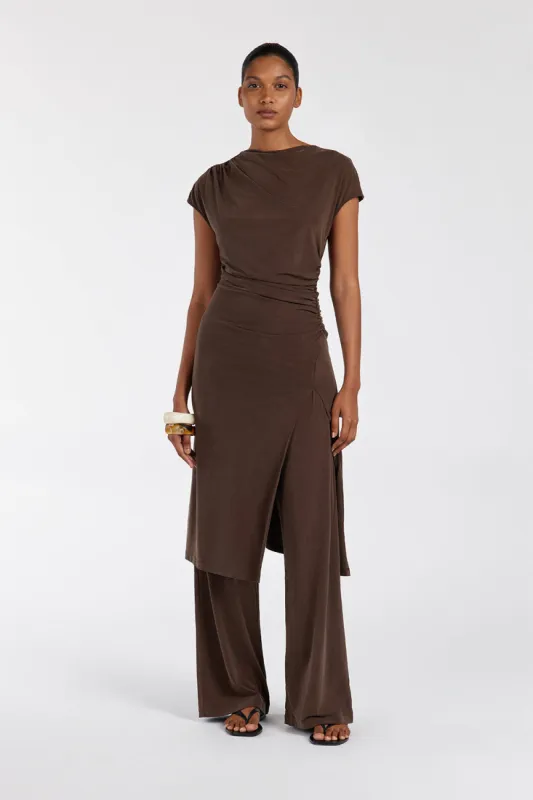 RIO BITTER CHOC WIDE LEG MODAL PANT sold by Dissh