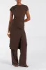 RIO BITTER CHOC WIDE LEG MODAL PANT sold by Dissh