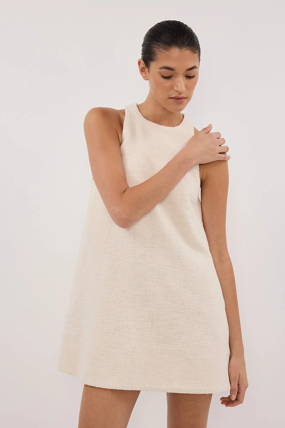 NIA NATURAL MINI DRESS sold by Dissh product image thumbnail 2