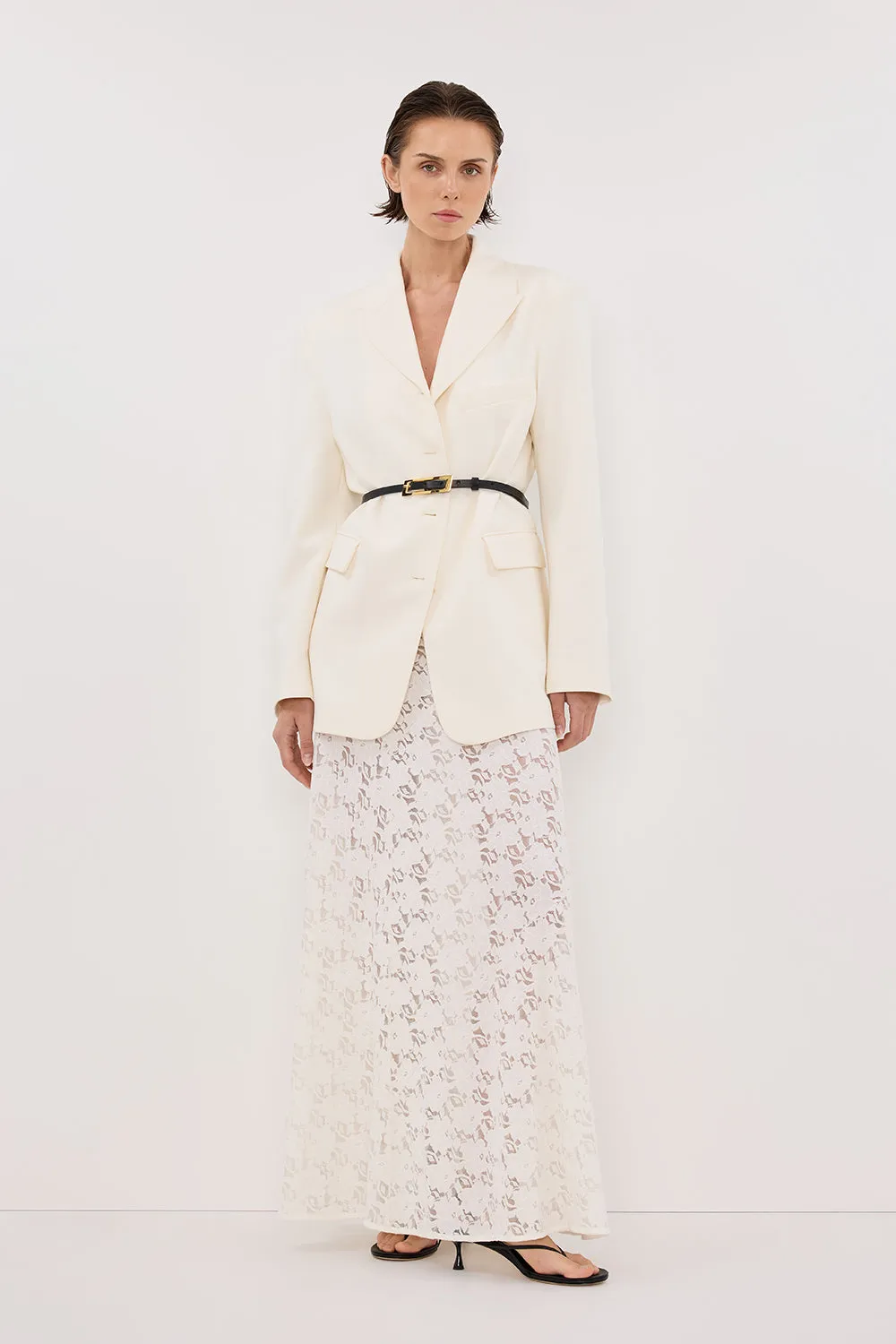 LOULA WHITE LACE SKIRT sold by Dissh product image thumbnail 4