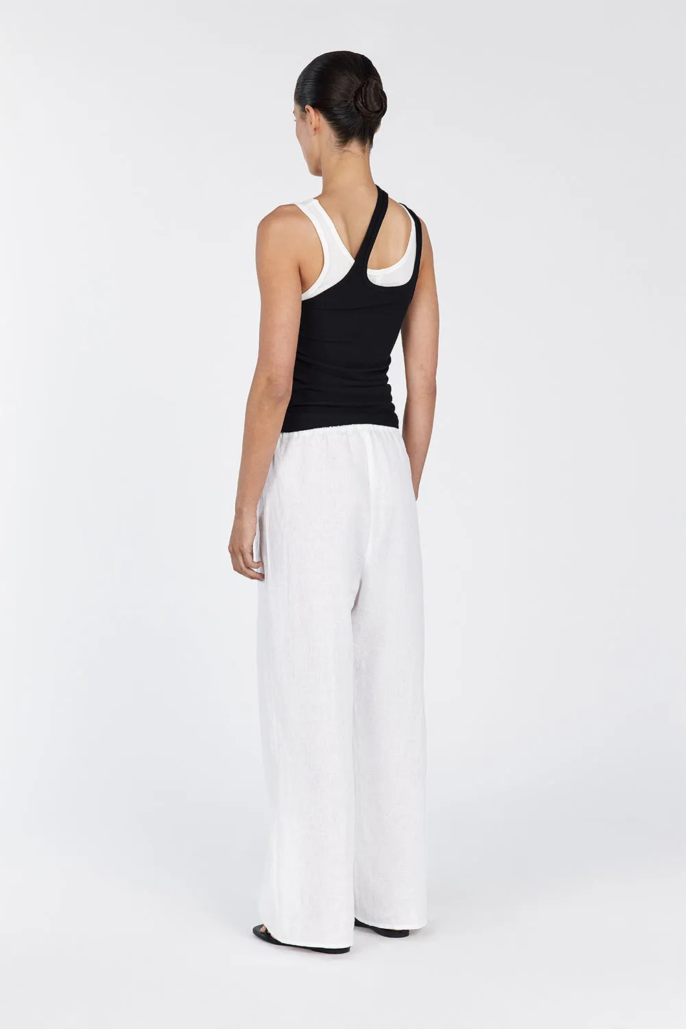 RENEE BLACK DOUBLE LAYER TANK sold by Dissh product image thumbnail 4