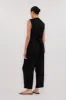 BRAX BLACK TAPERED PANT sold by Dissh