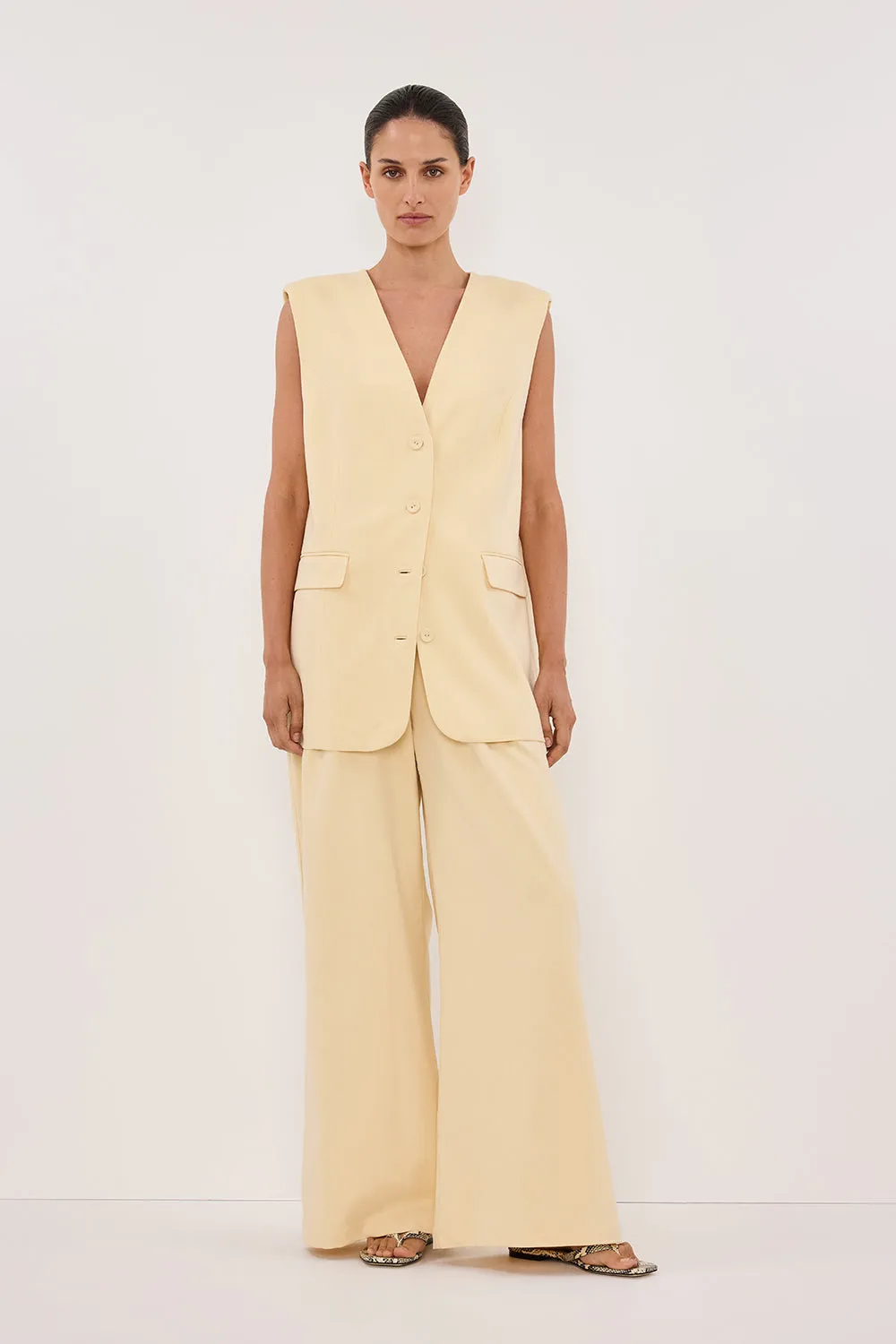 OLIVER DUNE OVERSIZED VEST sold by Dissh