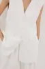 OLIVER WHITE OVERSIZED VEST sold by Dissh