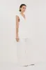 OLIVER WHITE OVERSIZED VEST sold by Dissh