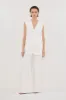 OLIVER WHITE OVERSIZED VEST sold by Dissh