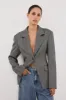 MERRITT CHARCOAL CINCHED BLAZER sold by Dissh