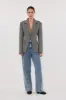 MERRITT CHARCOAL CINCHED BLAZER sold by Dissh