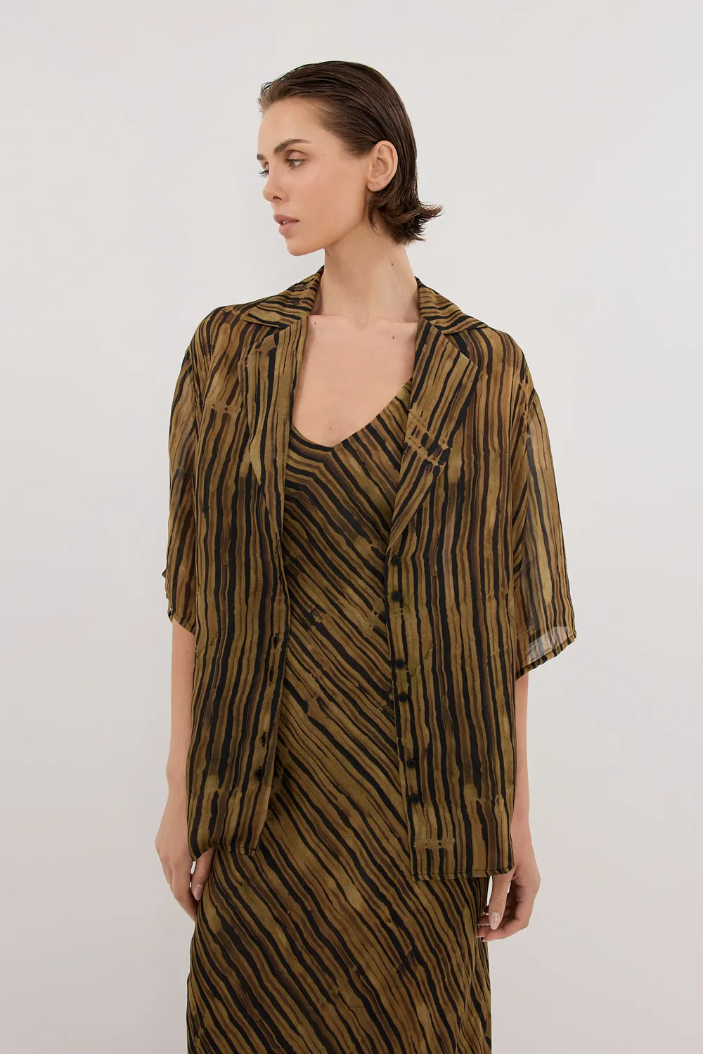 FLEUR DARK CHOCOLATE SHIRT sold by Dissh product image thumbnail 2