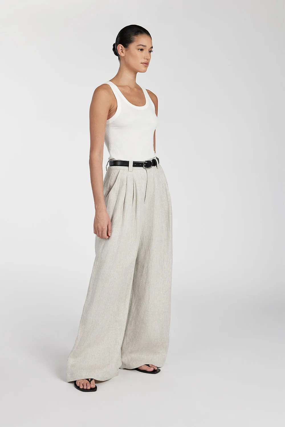HOLDEN NATURAL LINEN PANT sold by Dissh product image thumbnail 3