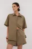 AMARA MOSS MODAL BLEND SHORT sold by Dissh