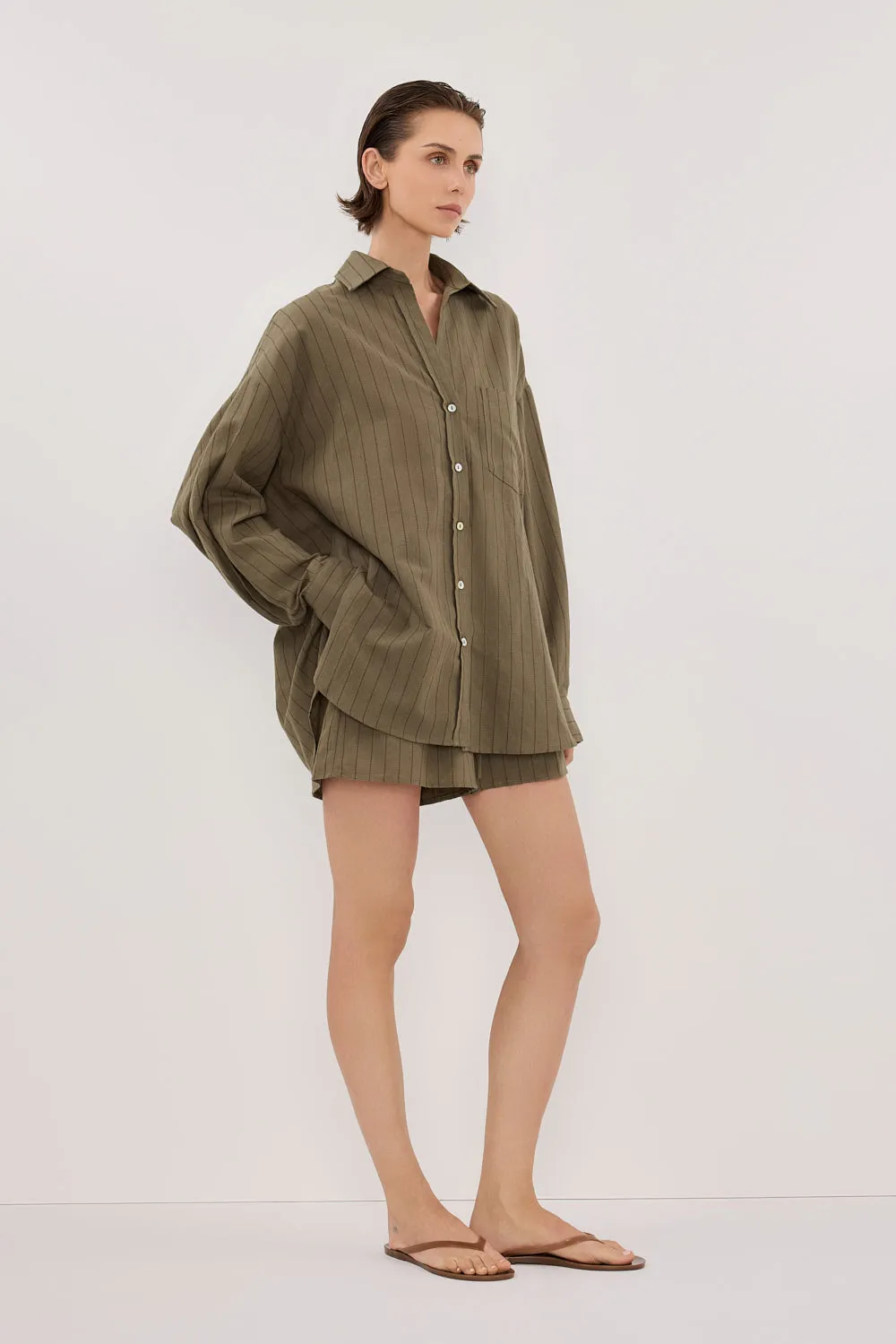 OLLIE MOSS STRIPE SHIRT sold by Dissh product image thumbnail 3