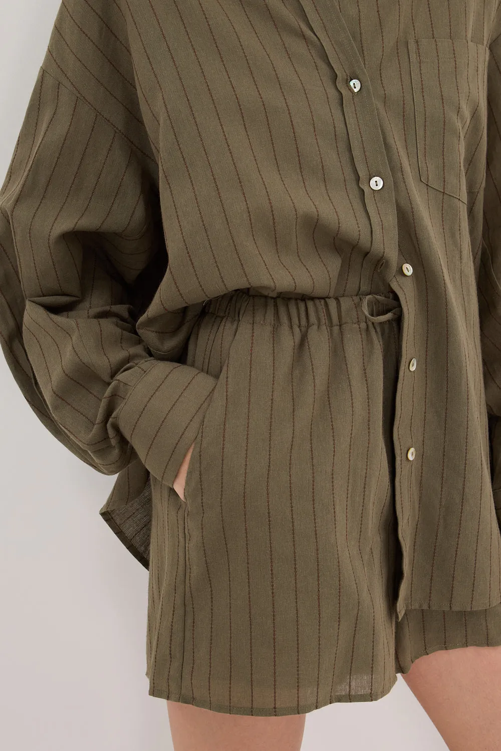 OLLIE MOSS STRIPE SHORT sold by Dissh product image thumbnail 5