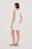 LOTUS WHITE LINEN MINI DRESS sold by Dissh