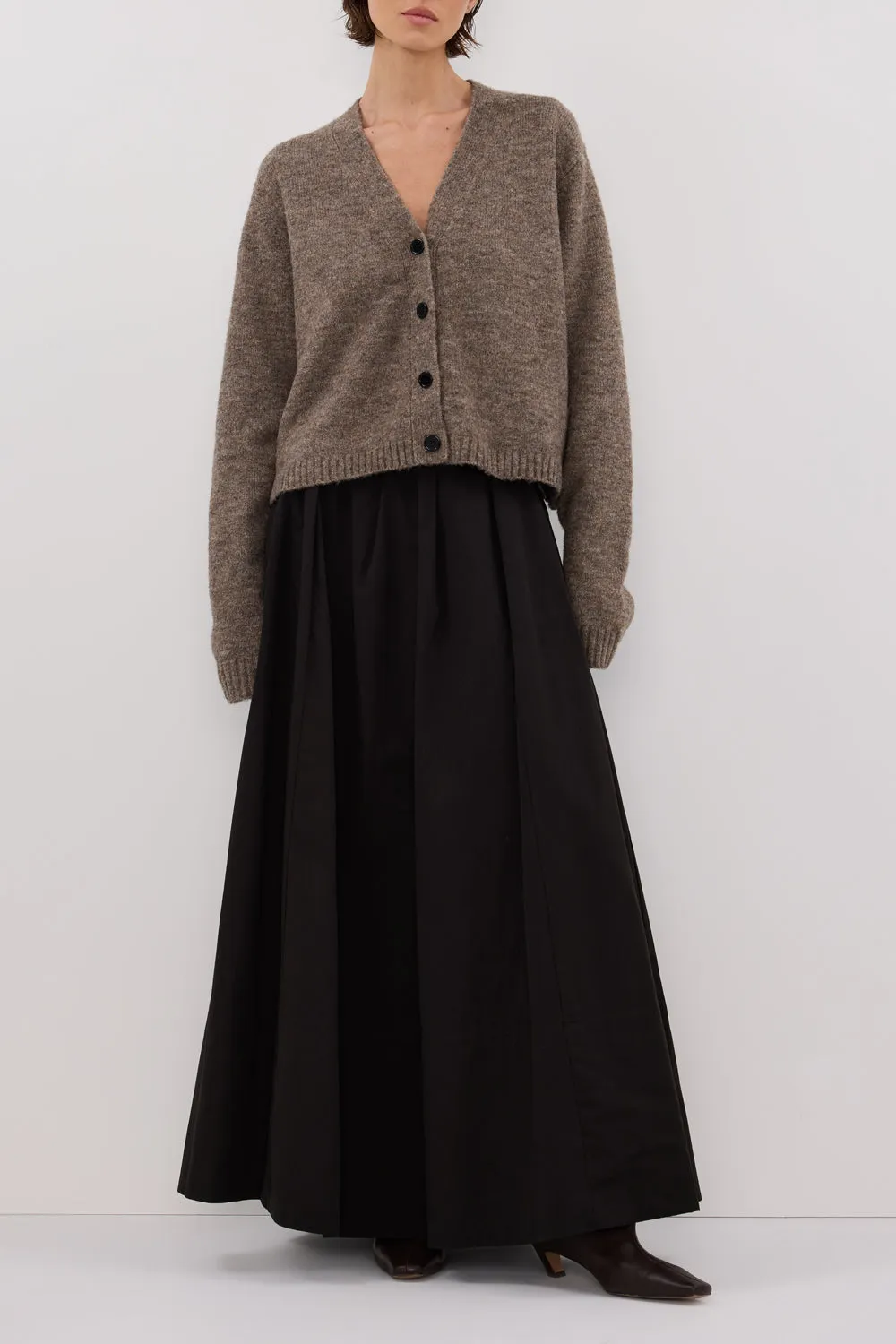 CONAGH BLACK POPLIN MIDI SKIRT sold by Dissh product image thumbnail 2