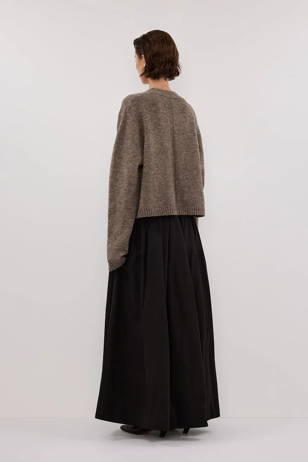 CONAGH BLACK POPLIN MIDI SKIRT sold by Dissh product image thumbnail 4