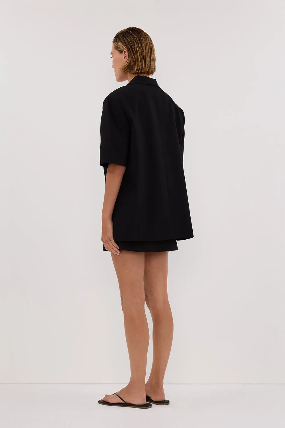 RITA BLACK SHORT SLEEVE BLAZER sold by Dissh product image thumbnail 4