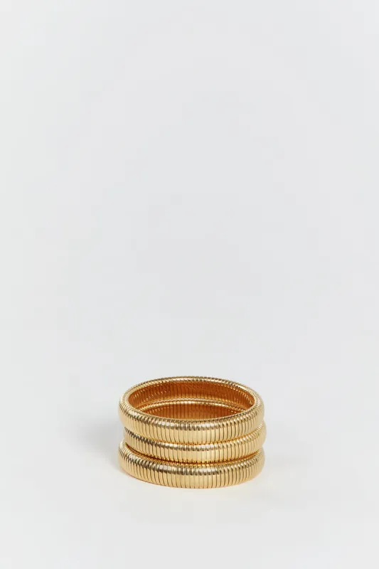 LUV AJ FLEX CHAIN BRACELETS GOLD sold by Dissh