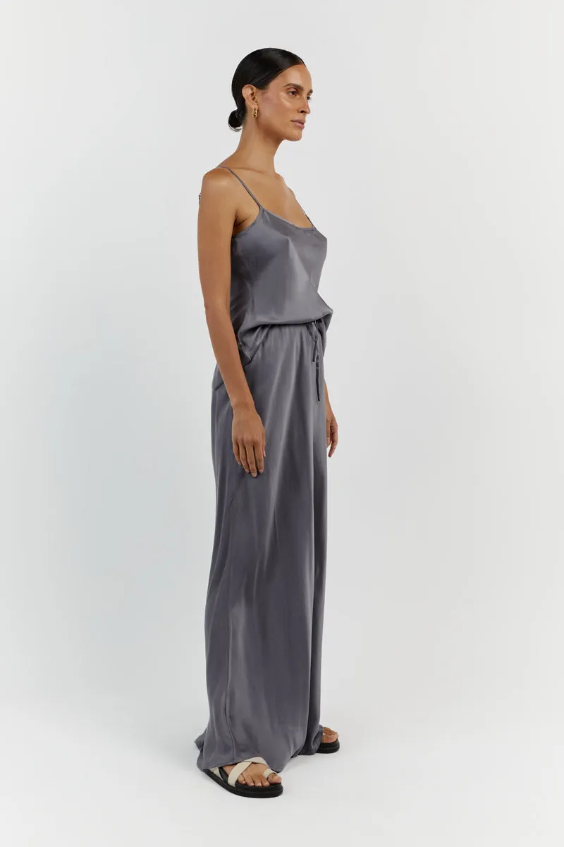 LAYLA CHARCOAL SILK CAMI sold by Dissh product image thumbnail 3