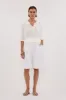 ELI CREAM POLO KNIT TOP sold by Dissh