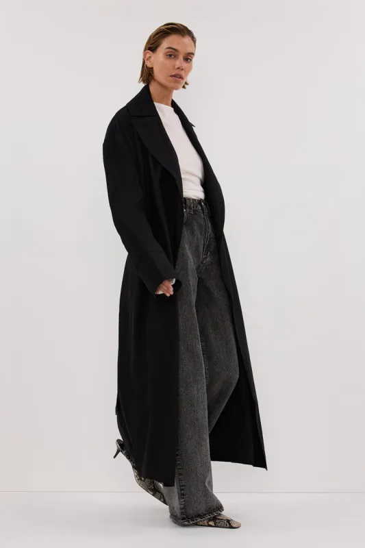 コート Max Mara Ronco Double-Breasted Trench Coat In Linen Cloth Long linen cloth trench coat, beige | 