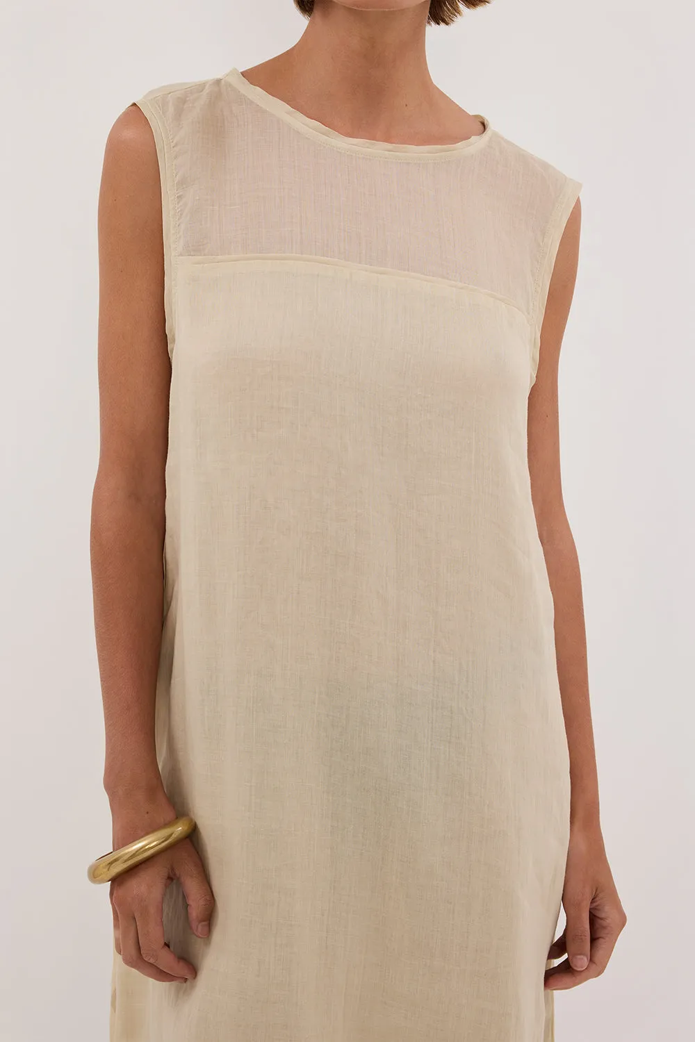 KAI PLASTER RAMIE SHELL MIDI DRESS sold by Dissh product image thumbnail 5