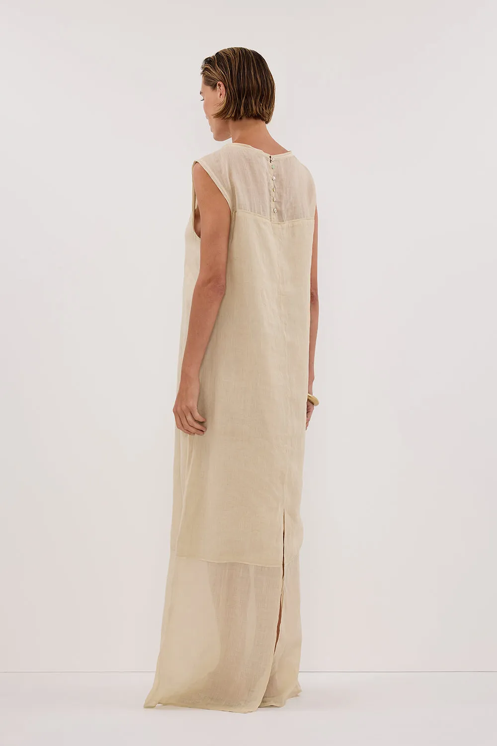 KAI PLASTER RAMIE SHELL MIDI DRESS sold by Dissh product image thumbnail 4