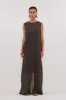 KAI PETROL RAMIE SHELL MIDI DRESS sold by Dissh