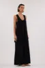 RAY BLACK SCOOP LONGLINE KNIT TOP sold by Dissh