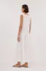 JACQUES WHITE RAMIE MIDI DRESS sold by Dissh