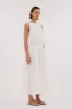 JACQUES WHITE RAMIE MIDI DRESS sold by Dissh
