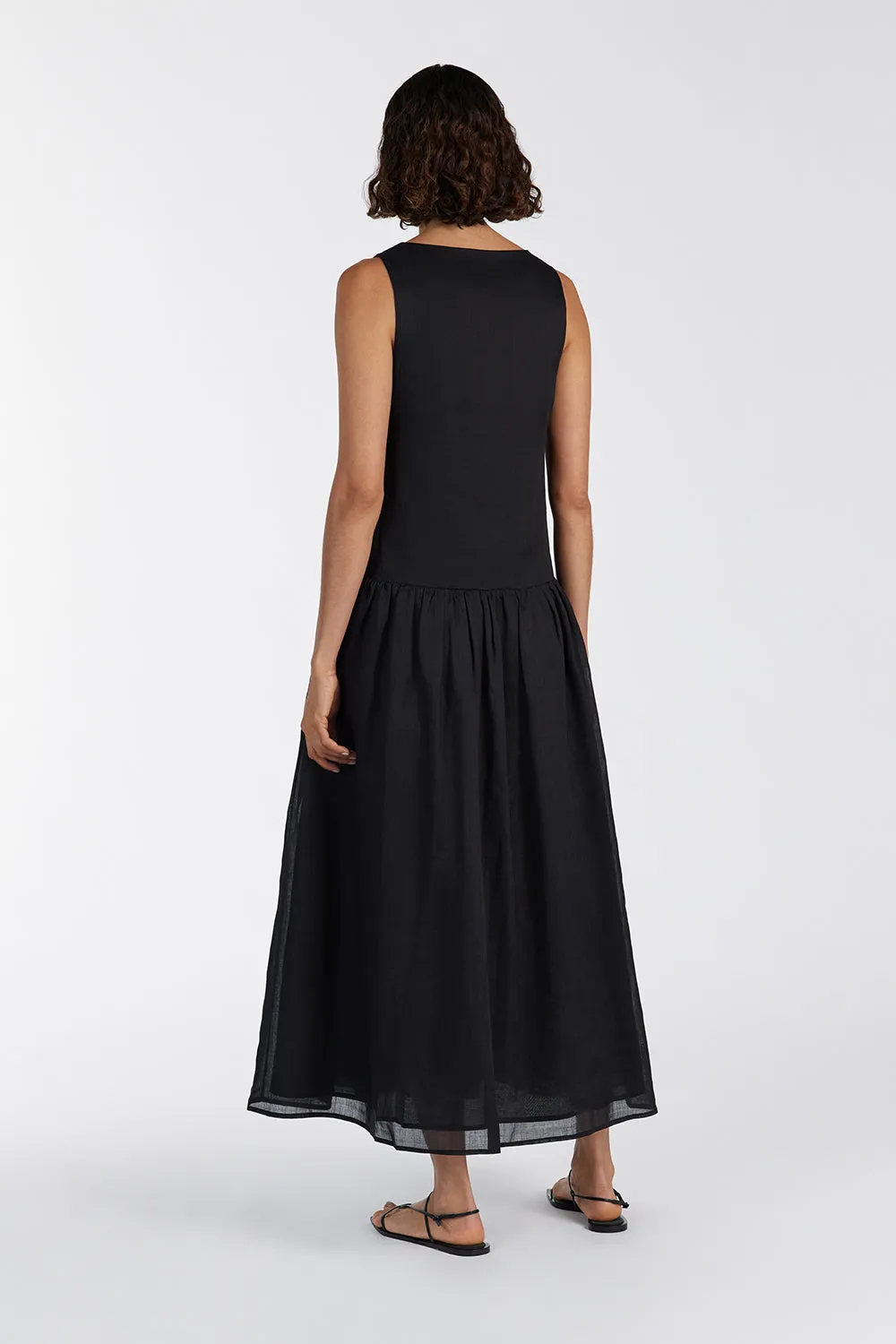 JACQUES BLACK RAMIE MIDI DRESS sold by Dissh product image thumbnail 4