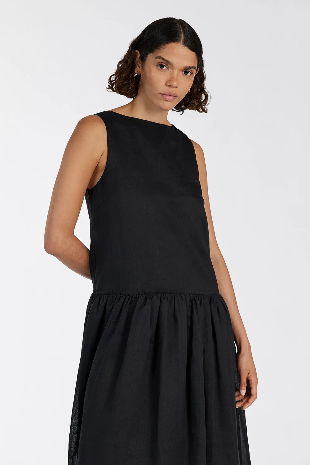 JACQUES BLACK RAMIE MIDI DRESS sold by Dissh product image thumbnail 2