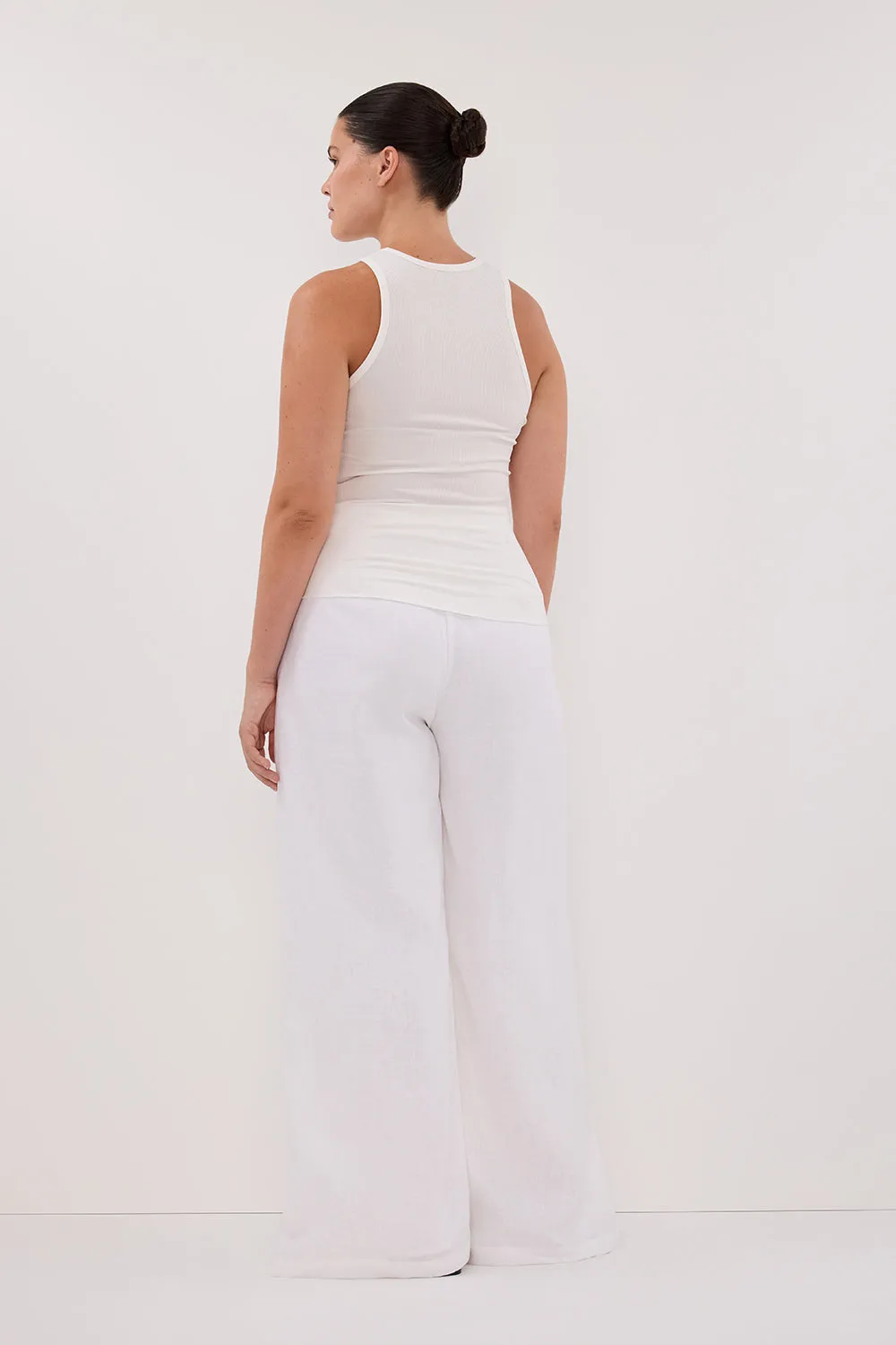 NINA WHITE RACER KNIT TANK sold by Dissh product image thumbnail 4