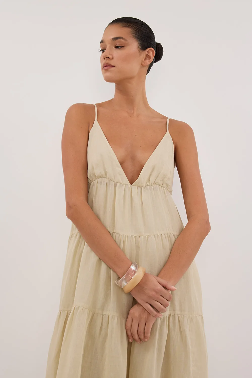 LIZA PLASTER RAMIE MIDI DRESS sold by Dissh product image thumbnail 2