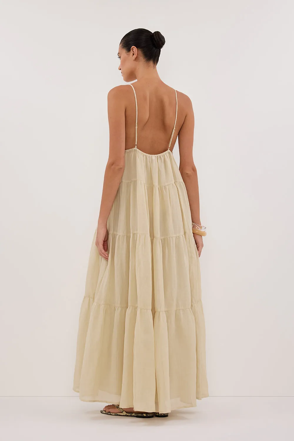 LIZA PLASTER RAMIE MIDI DRESS sold by Dissh product image thumbnail 4