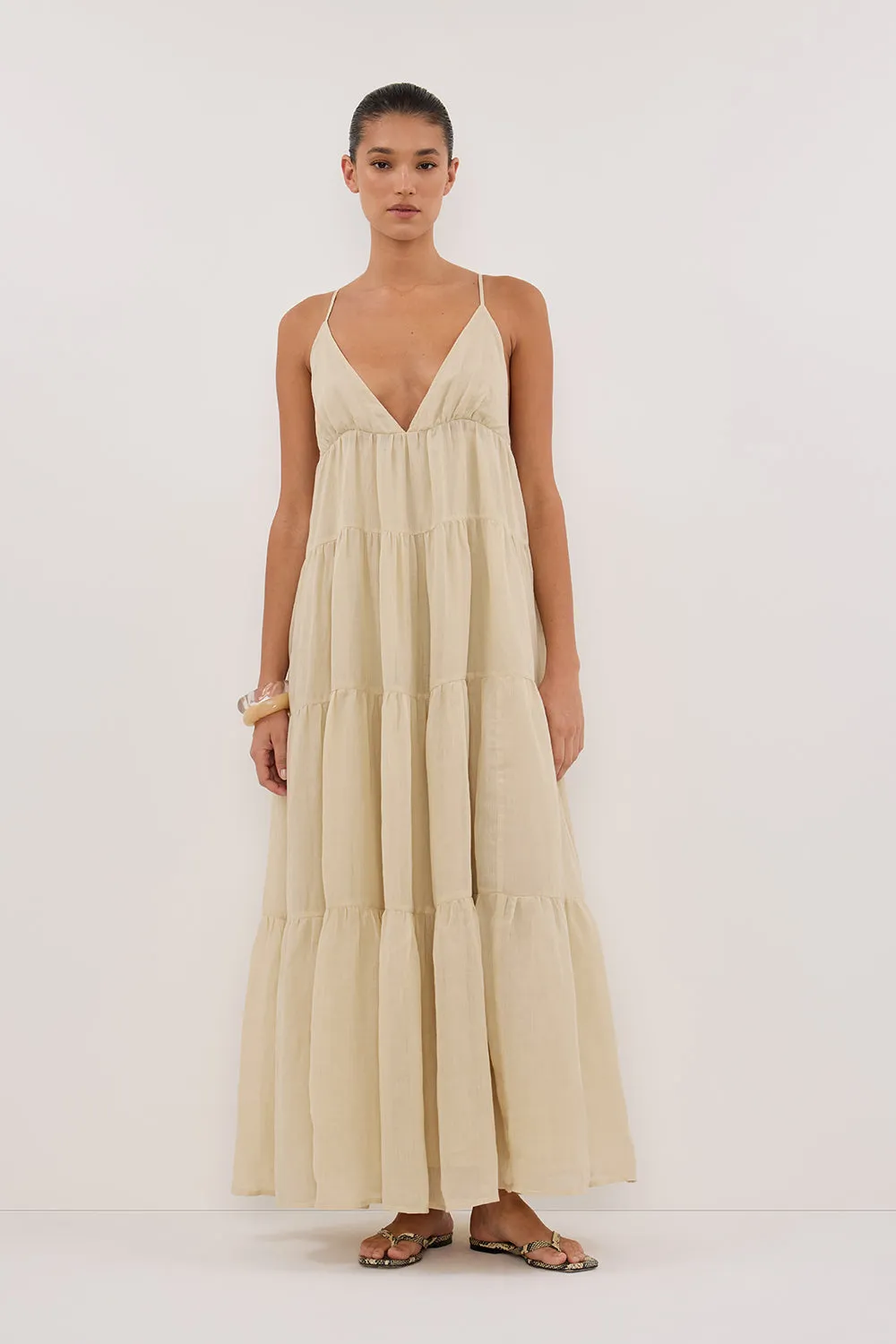 LIZA PLASTER RAMIE MIDI DRESS sold by Dissh