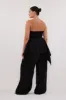 LUNA BLACK LINEN HANDKERCHIEF TOP sold by Dissh