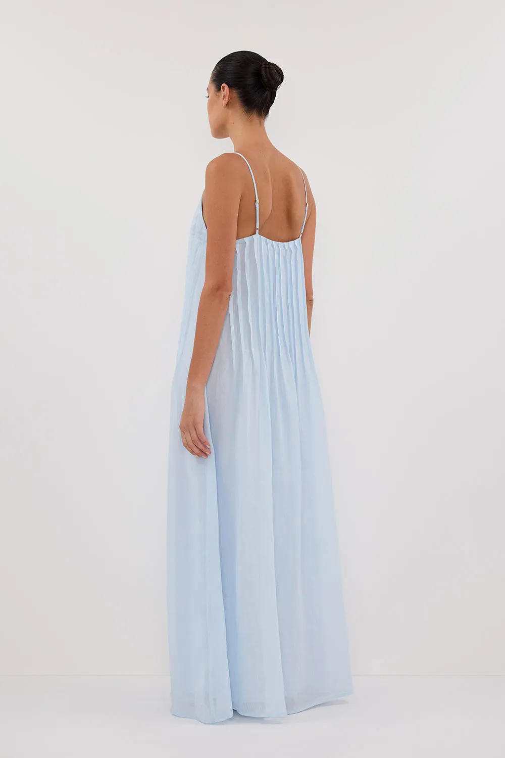 TAHLIA CORNFLOWER RAMIE MIDI DRESS sold by Dissh product image thumbnail 4