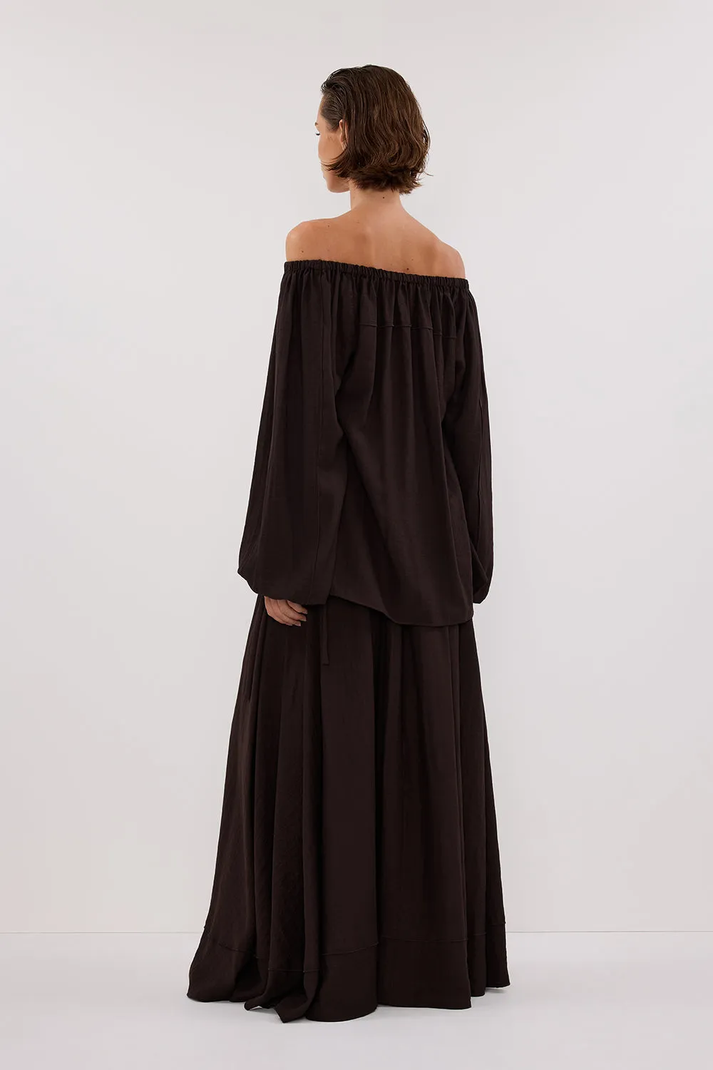 SHANIYA BITTER CHOC LONG SLEEVE TOP sold by Dissh product image thumbnail 4