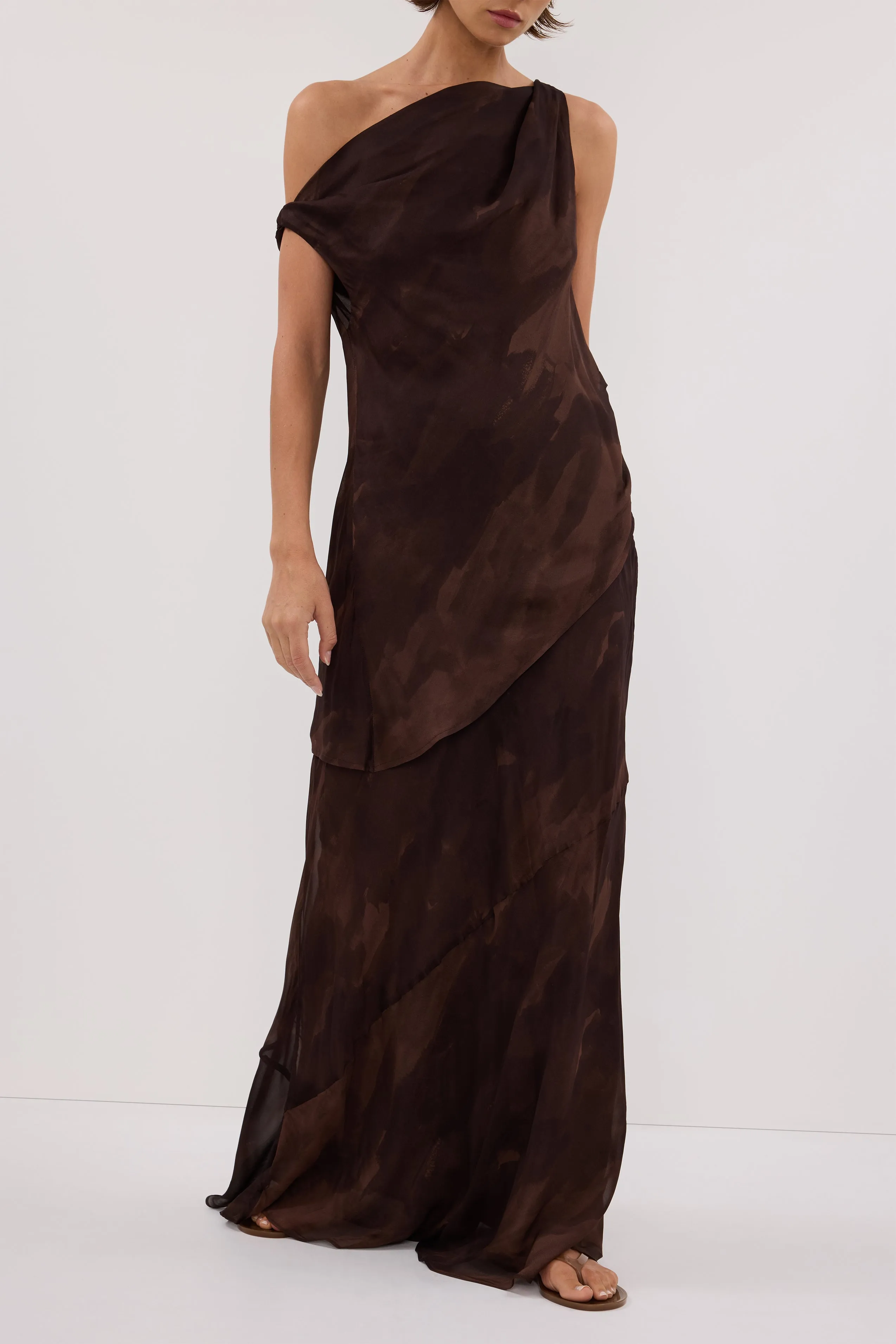 WILLOW CHOC PRINT MIDI SKIRT sold by Dissh product image thumbnail 2