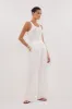 CARMEL WHITE RAMIE PANT sold by Dissh