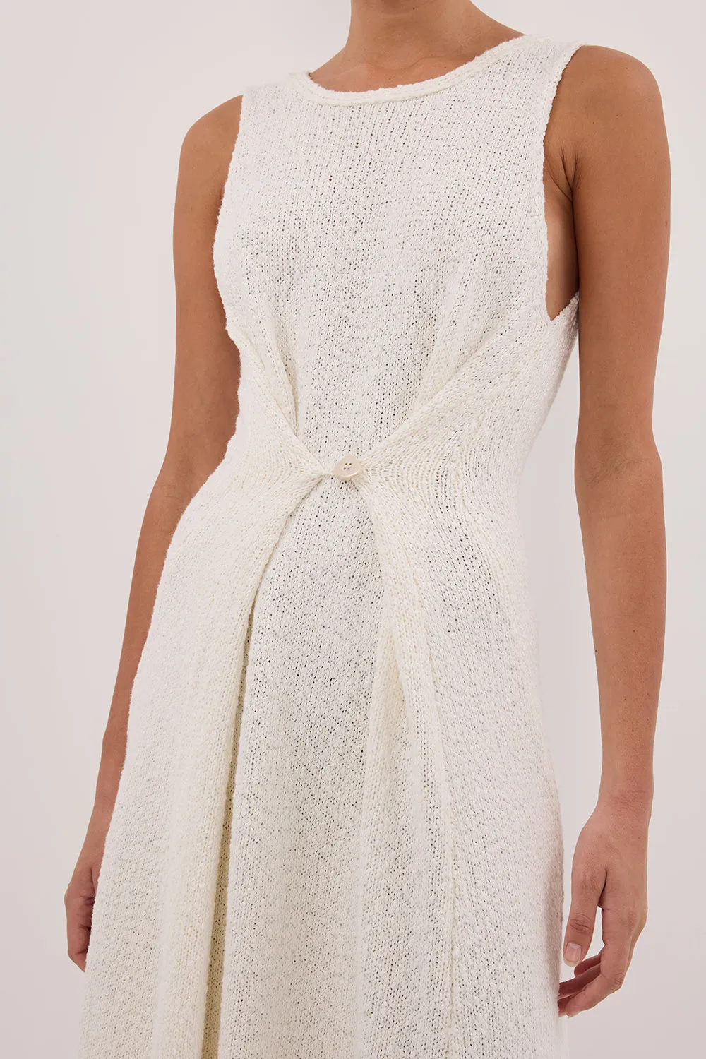 SUE OFF WHITE KNIT MAXI DRESS sold by Dissh product image thumbnail 4