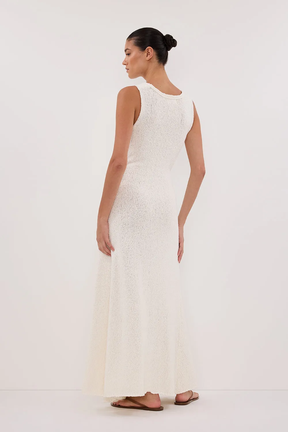 SUE OFF WHITE KNIT MAXI DRESS sold by Dissh product image thumbnail 3