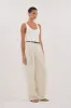 TROY WHITE KNIT TANK sold by Dissh