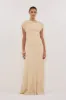BOWIE NATURAL KNIT MAXI DRESS sold by Dissh